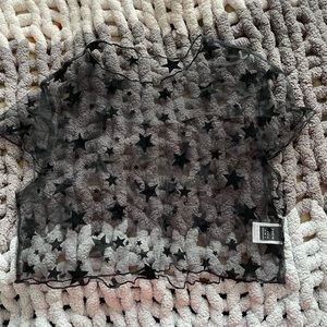 Sheer Cropped T-Shirt